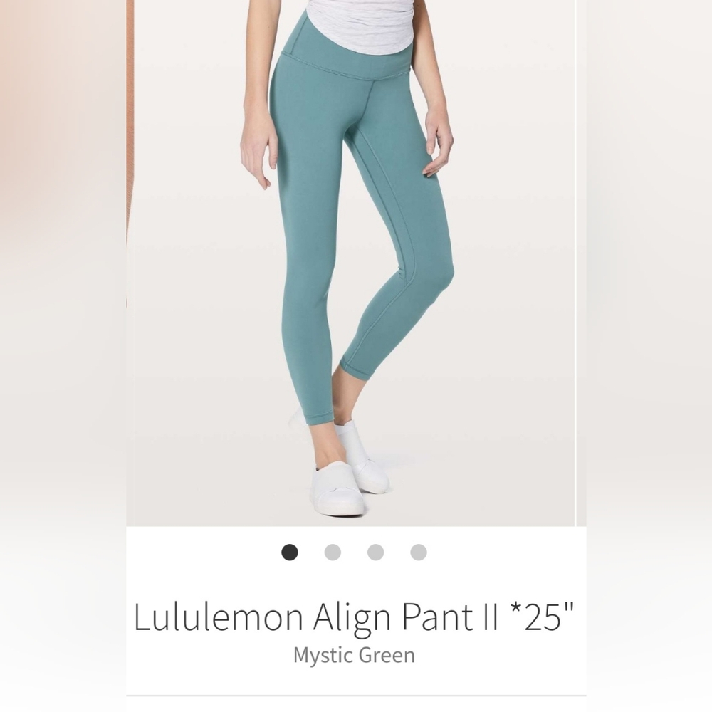 RARE NWT 🍋Lululemon🍋 Align Leggings Mystic Green Size 2